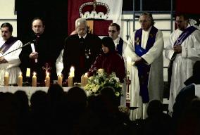 Memorial mass for train fire victims held in Kaprun